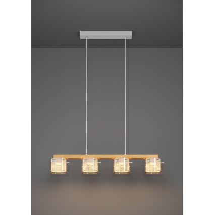 Eglo - LED RGBW Ściemnialny żyrandol na lince 4xLED/3,7W/230V 2700-6500K