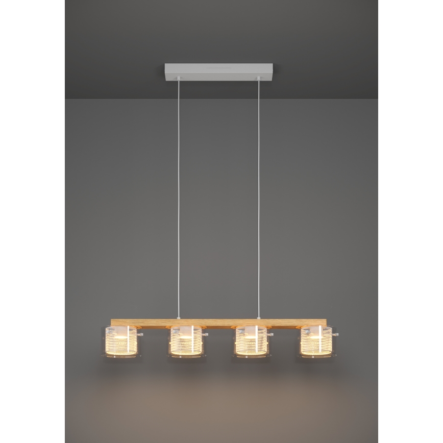 Eglo - LED RGBW Ściemnialny żyrandol na lince 4xLED/3,7W/230V 2700-6500K