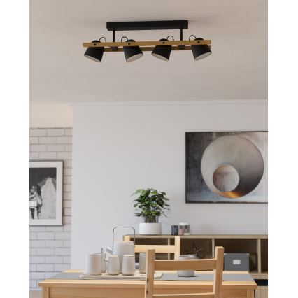 Eglo - LED RGBW Żyrandol natynkowy ściemnialny 4xLED/3,7W/230V 2700-6500K