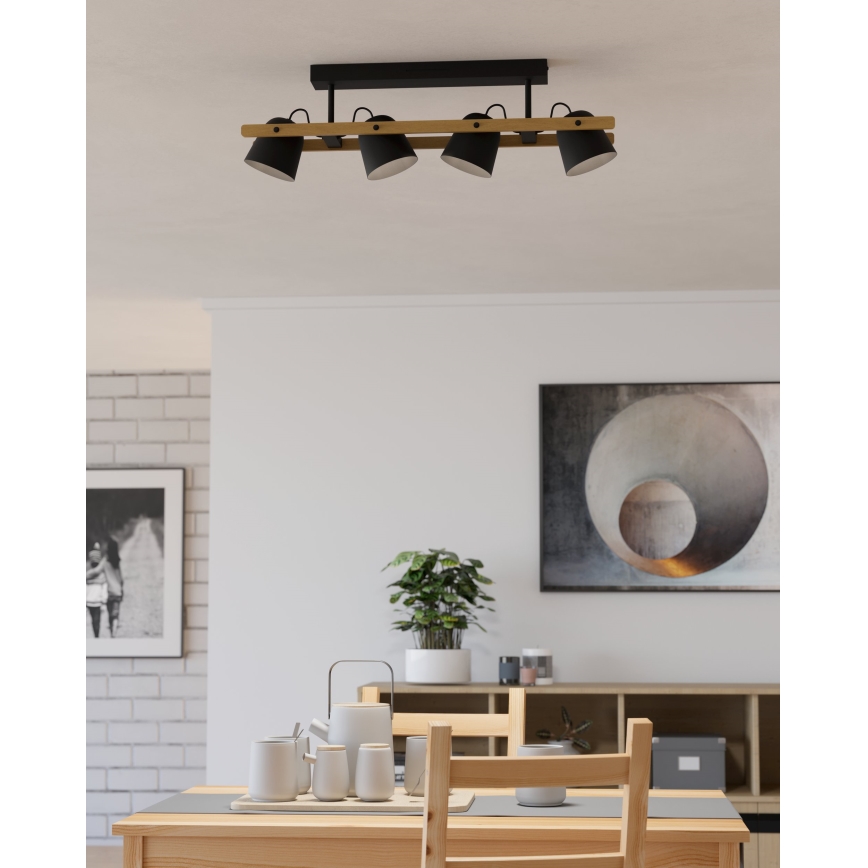 Eglo - LED RGBW Żyrandol natynkowy ściemnialny 4xLED/3,7W/230V 2700-6500K
