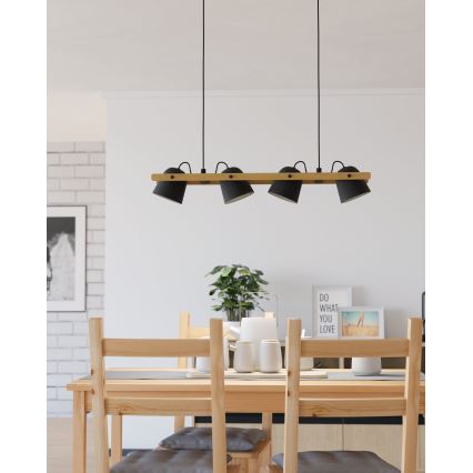Eglo - LED RGBW Ściemnialny żyrandol na lince 4xLED/3,7W/230V 2700-6500K