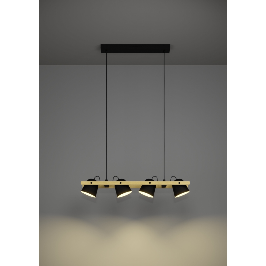 Eglo - LED RGBW Ściemnialny żyrandol na lince 4xLED/3,7W/230V 2700-6500K