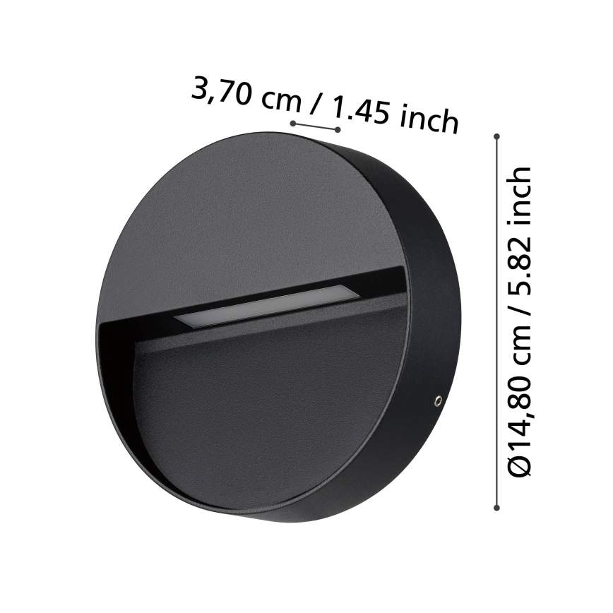 Eglo - LED zewnętrzna lampa ścienna LED/4,8W/230V IP65