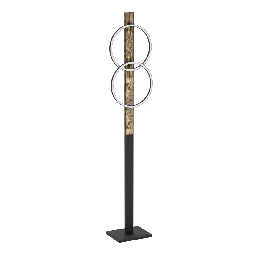 Eglo - LED Lampa podłogowa 2xLED/12W/230V 3000K brązowy/czarny