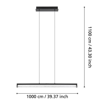 Eglo - LED Żyrandol ściemnialny na lince LED/36W/230V 2700 - 5000K