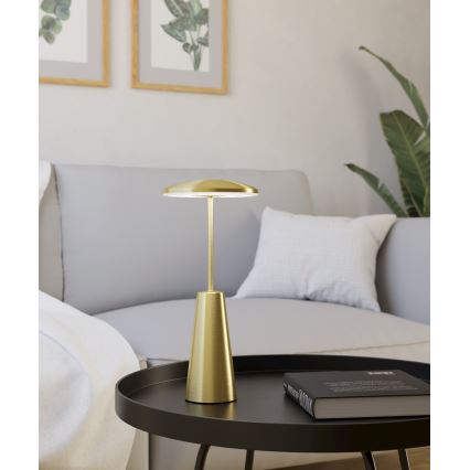 Eglo - LED Ściemnialna dotykowa zewnętrzna lampa LED/2,8W/5V 2400K/3000K/4000K 5200 mAh IP54 złoty