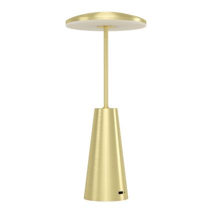 Eglo - LED Ściemnialna dotykowa zewnętrzna lampa LED/2,8W/5V 2400K/3000K/4000K 5200 mAh IP54 złoty