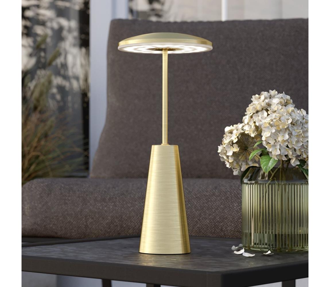 Eglo 900923 - LED Lampa zewnętrzna ściemnialna PICCOLA 2,8W/5V 5200mAh IP54 złoty