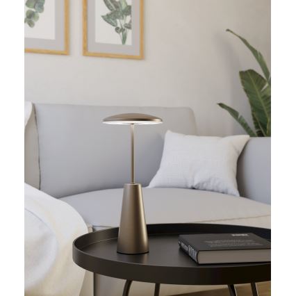 Eglo - LED Ściemnialna dotykowa zewnętrzna lampa LED/2,8W/5V 2400K/3000K/4000K 5200 mAh IP54 beżowy
