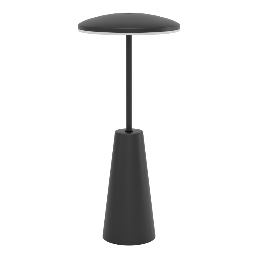 Eglo - LED Ściemnialna dotykowa zewnętrzna lampa LED/2,8W/5V 2400K/3000K/4000K 5200 mAh IP54 czarny