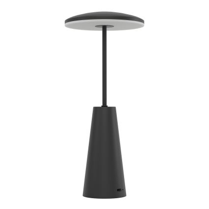 Eglo - LED Ściemnialna dotykowa zewnętrzna lampa LED/2,8W/5V 2400K/3000K/4000K 5200 mAh IP54 czarny