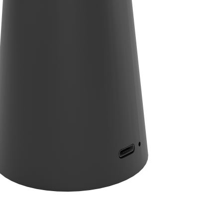 Eglo - LED Ściemnialna dotykowa zewnętrzna lampa LED/2,8W/5V 2400K/3000K/4000K 5200 mAh IP54 czarny