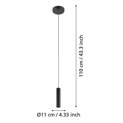 Eglo - LED Żyrandol na lince LED/5W/230V