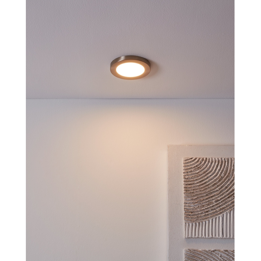 Eglo - LED Oprawa wpuszczana LED/5,5W/230V 3000K matowy chrom