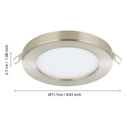 Eglo - LED Oprawa wpuszczana LED/5,5W/230V 4000K chrom