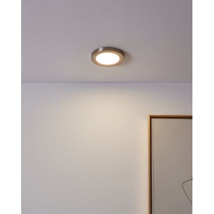 Eglo - Oprawa sufitowa wpuszczana LED/5,5W/230V 4000K matowy chrom śr. 11,7 cm