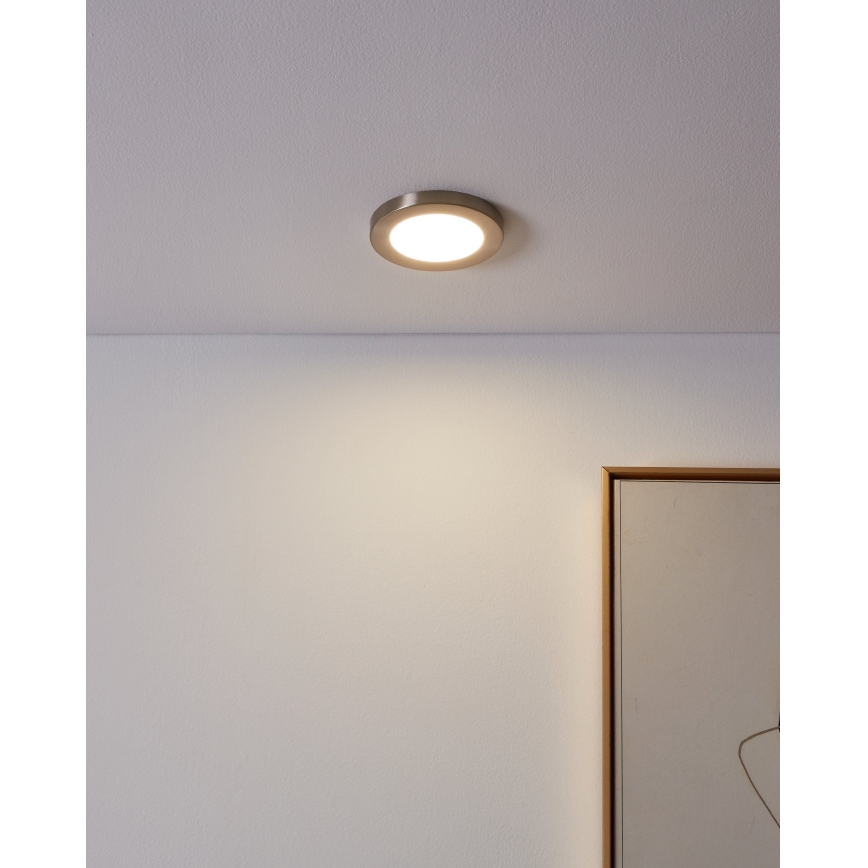 Eglo - Oprawa sufitowa wpuszczana LED/5,5W/230V 4000K matowy chrom śr. 11,7 cm