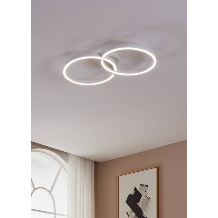 Eglo 900954 - LED RGBW Ściemnialny plafon LED/19,5W/230V 2700-6500K biały + pilot zdalnego sterowania
