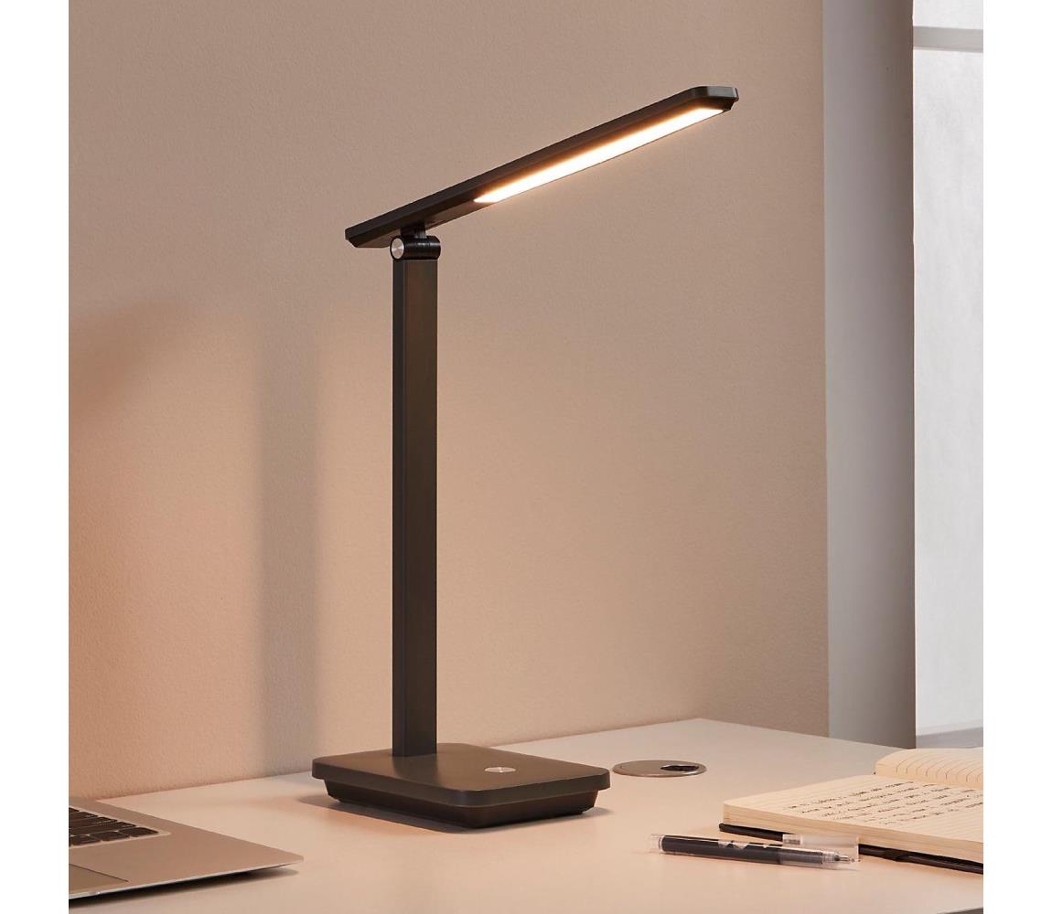 Eglo 900957-LED Ściemnialna akumulatorowa lampa stołowa INIESTA 3,6W/5V 1800mAh szara