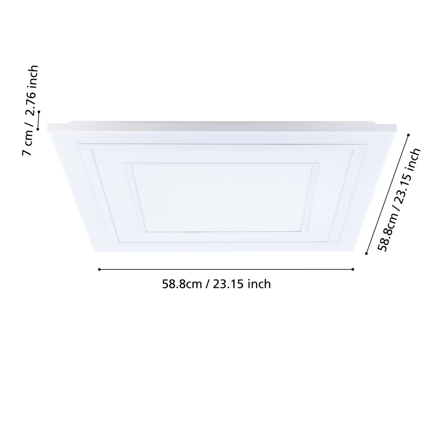 Eglo - LED RGBW Ściemnialny plafon LED/29W/230V 3000-6500K + pilot zdalnego sterowania