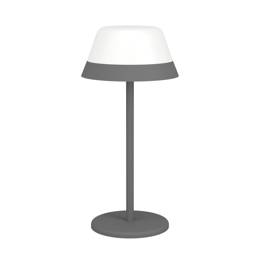 Eglo - LED RGBW Ściemnialna dotykowa zewnętrzna lampa 2w1 LED/1,5W/5V 2600 mAh IP54 szary