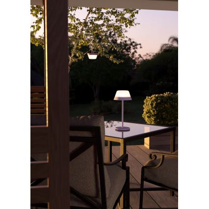Eglo - LED RGBW 2w1 zewnętrzna lampa dotykowa ściemnialna LED/1,5W/5V 2600 mAh IP54 fioletowa