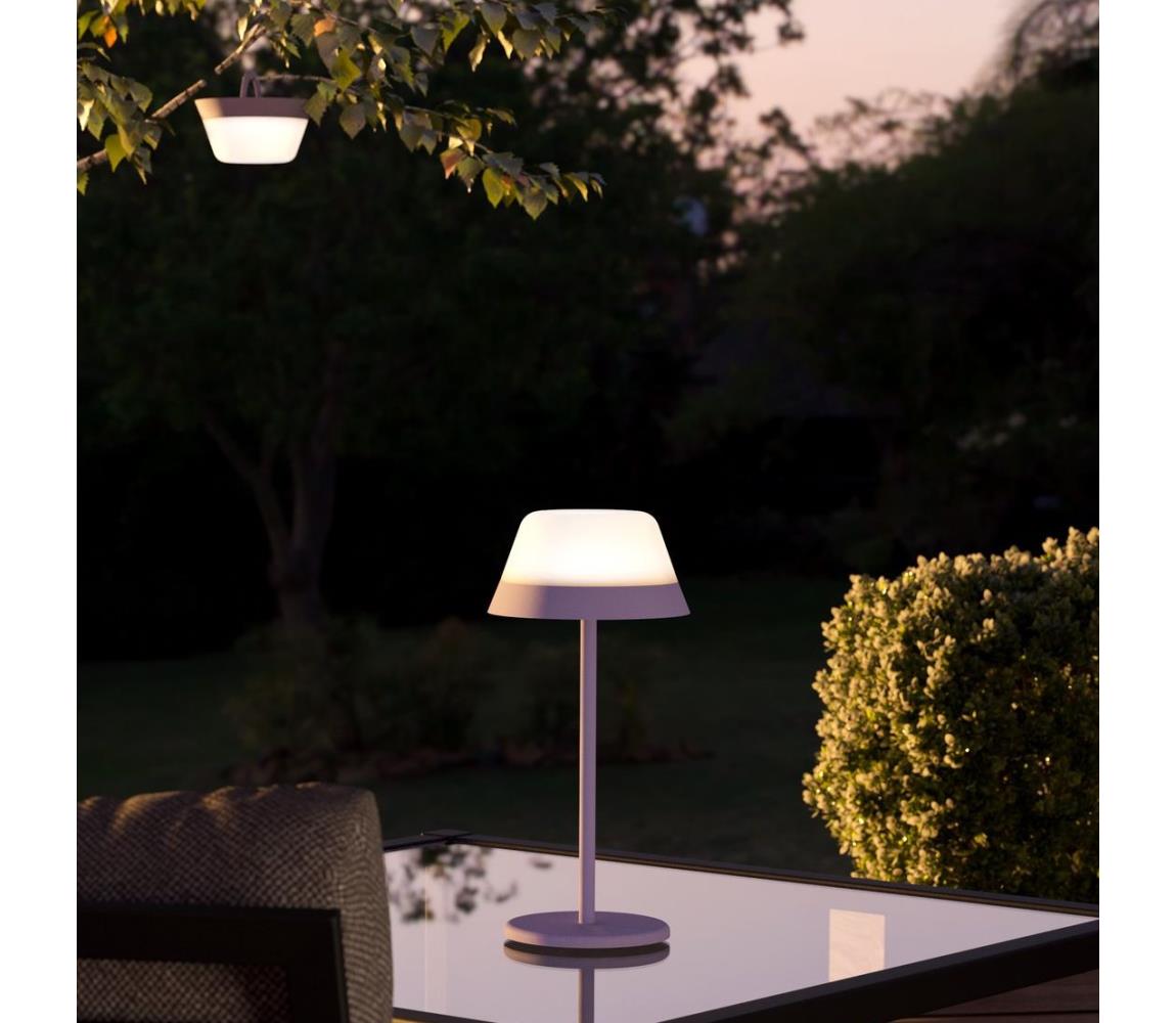 Eglo 900979-LED RGBW Ściemnialna zewnętrzny lampa MEGGIANO 1,5W/5V IP54 fioletowy