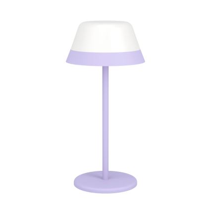 Eglo - LED RGBW Ściemnialna dotykowa zewnętrzna lampa 2w1 LED/1,5W/5V 2600 mAh IP54 fioletowy
