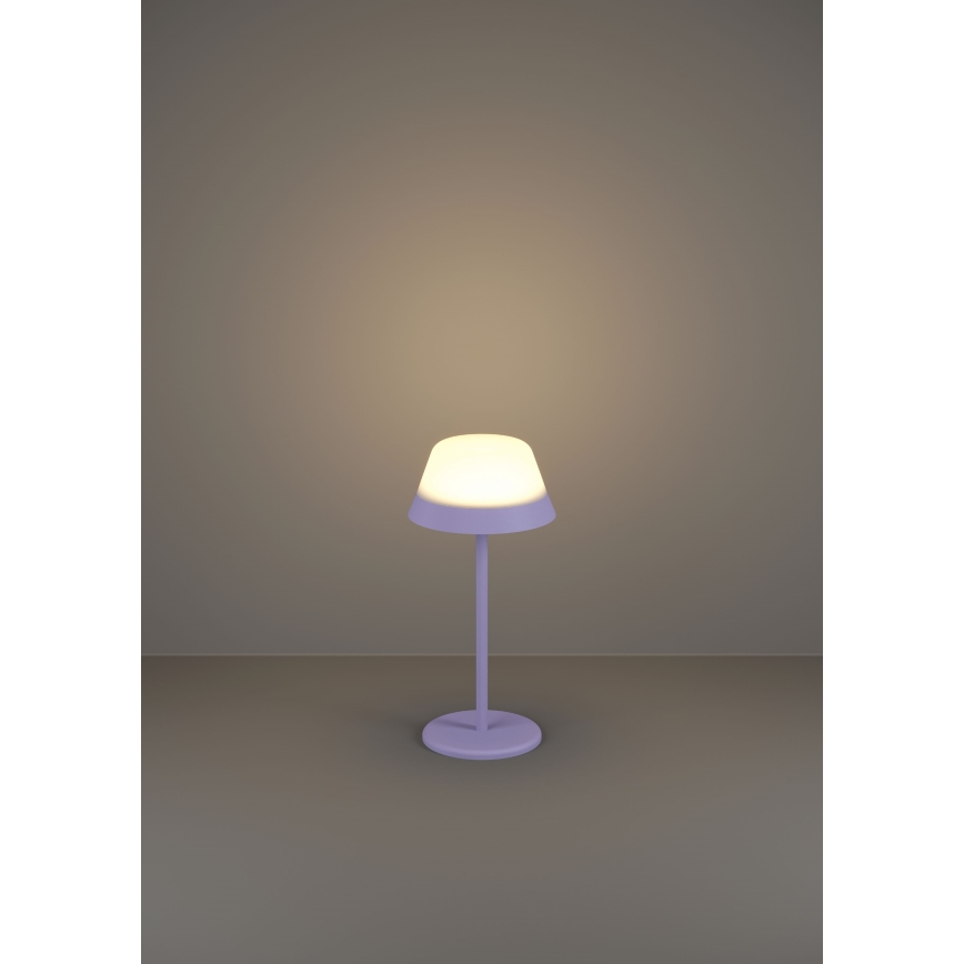 Eglo - LED RGBW Ściemnialna dotykowa zewnętrzna lampa 2w1 LED/1,5W/5V 2600 mAh IP54 fioletowy