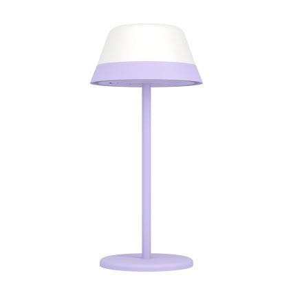 Eglo - LED RGBW Ściemnialna dotykowa zewnętrzna lampa 2w1 LED/1,5W/5V 2600 mAh IP54 fioletowy