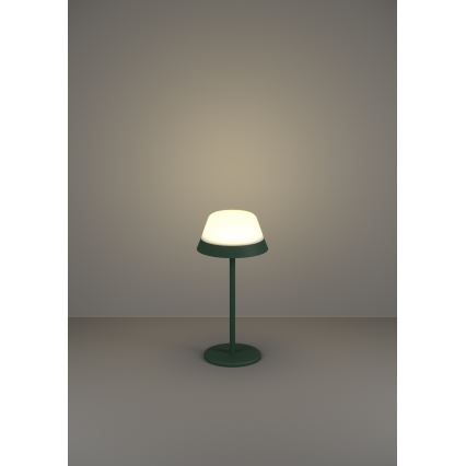 Eglo - LED RGBW Ściemnialna dotykowa zewnętrzny lampa 2w1 LED/1,5W/5V 2600 mAh IP54 zielony