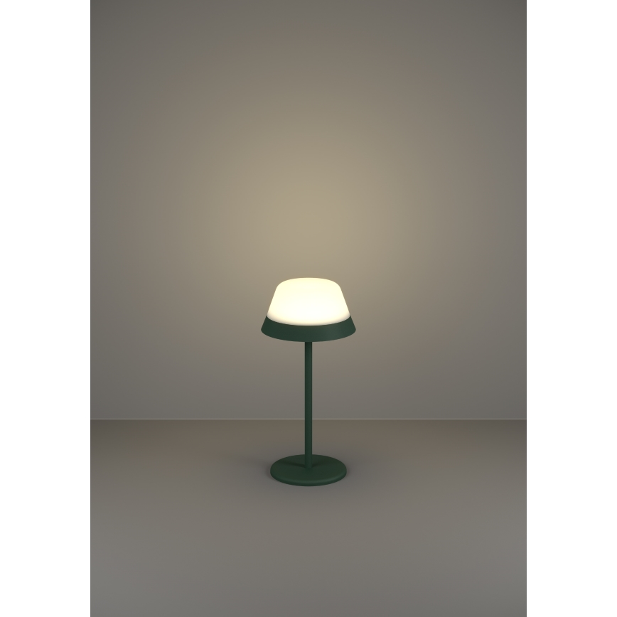 Eglo - LED RGBW Ściemnialna dotykowa zewnętrzny lampa 2w1 LED/1,5W/5V 2600 mAh IP54 zielony