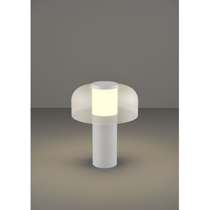 Eglo - LED Ściemnialna dotykowa zewnętrzna lampa LED/2,25W/5V 2400-4000K 5200 mAh IP44 biały