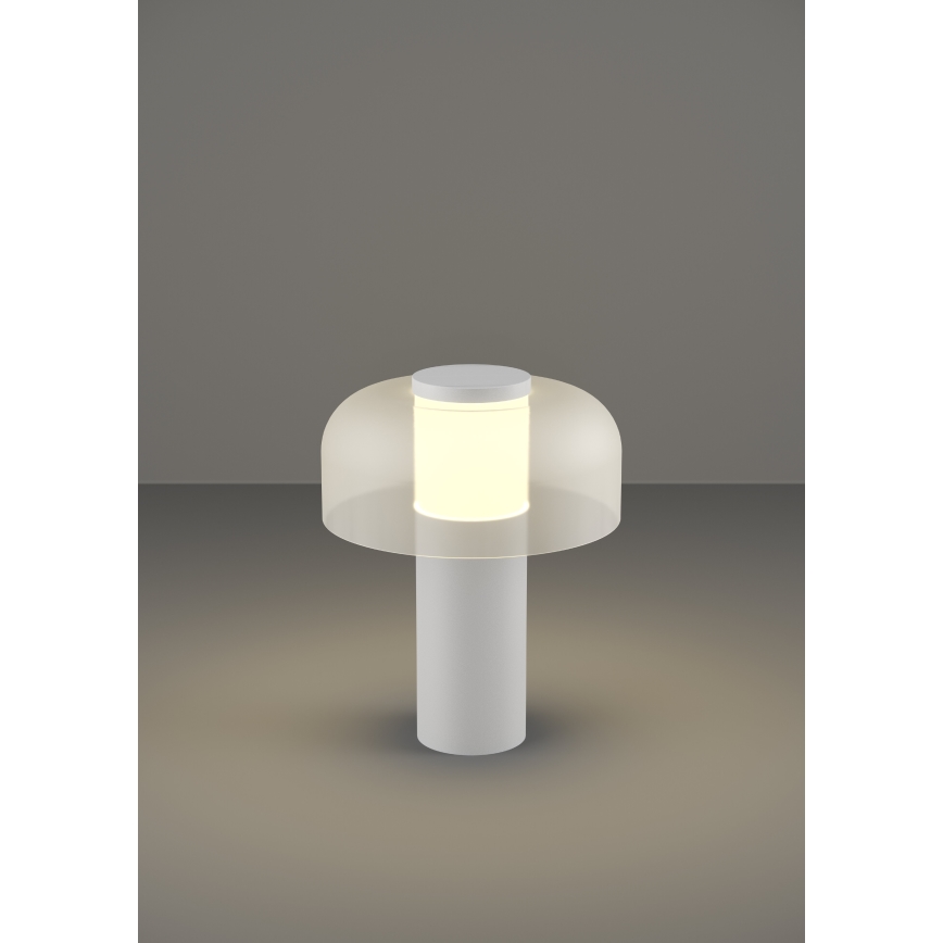 Eglo - LED Ściemnialna dotykowa zewnętrzna lampa LED/2,25W/5V 2400-4000K 5200 mAh IP44 biały