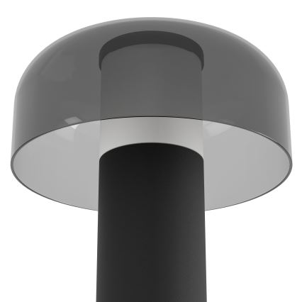 Eglo - LED Ściemnialna dotykowa zewnętrzna lampa LED/2,25W/5V 2400-4000K 5200 mAh IP44 czarny