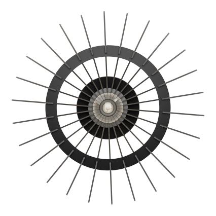 Eglo - Plafon 1xE27/40W/230V śr. 45 cm czarny