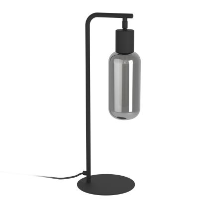 Eglo - Lampa stołowa 1xE27/4W/230V czarna/przydymiona