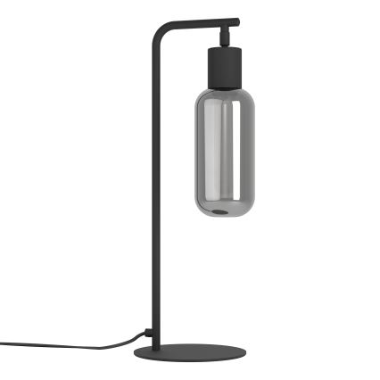 Eglo - Lampa stołowa 1xE27/4W/230V czarna/przydymiona