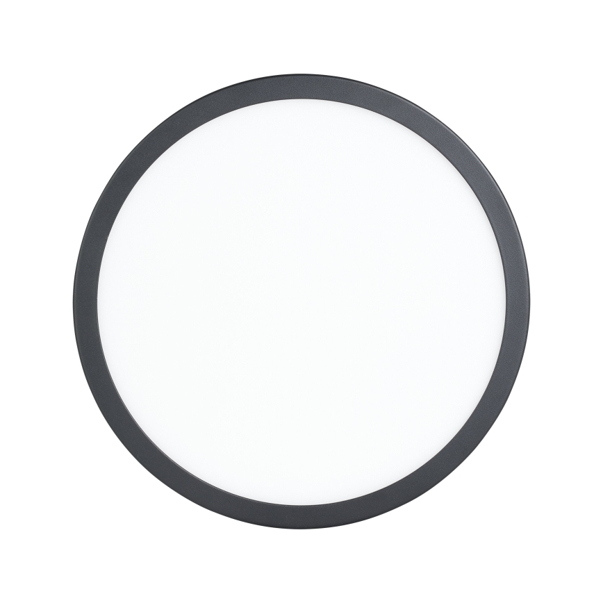 Eglo - LED plafon z czujnikiem ruchu LED/20,5W/230V 3000K czarny śr. 28,5 cm