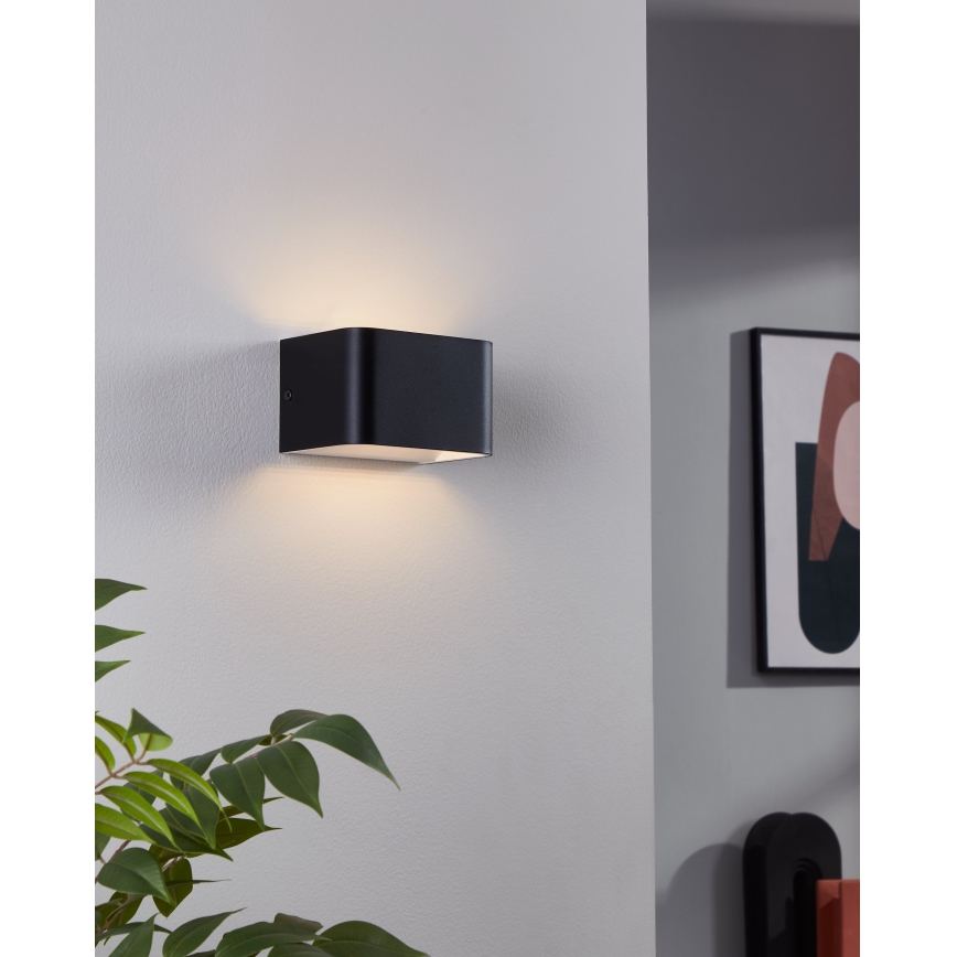 Eglo - LED Kinkiet LED/6W/230V 3000K czarny