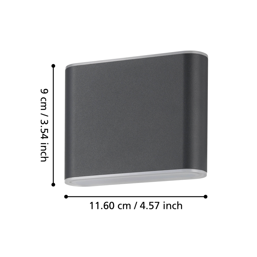 Eglo - LED Kinkiet zewnętrzny 2xLED/2,9W/230V 3000K/4000K/6500K IP65