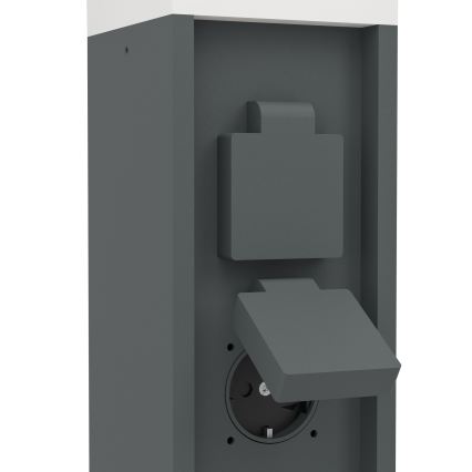 Eglo - Lampa zewnętrzna z 2 gniazdami 1xE27/25W/230V IP54 antracyt