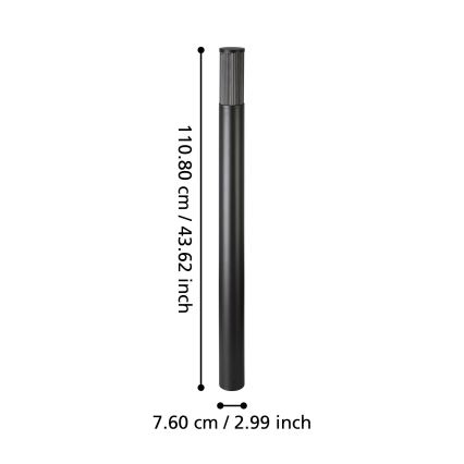 Eglo - Lampa zewnętrzna 1xE27/15W/230V 110 cm IP54