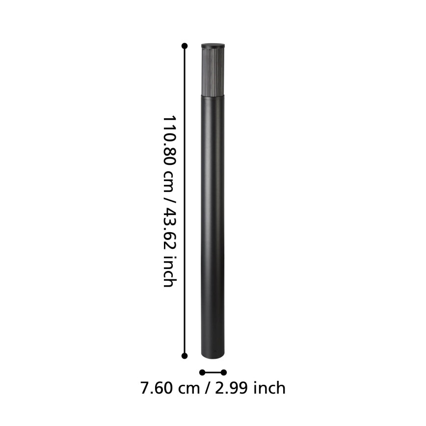 Eglo - Lampa zewnętrzna 1xE27/15W/230V 110 cm IP54