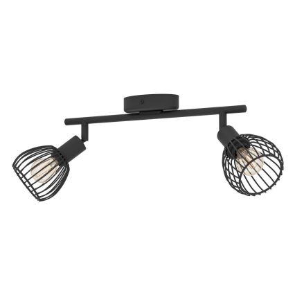 Eglo - Oświetlenie punktowe 2xE14/40W/230V czarne