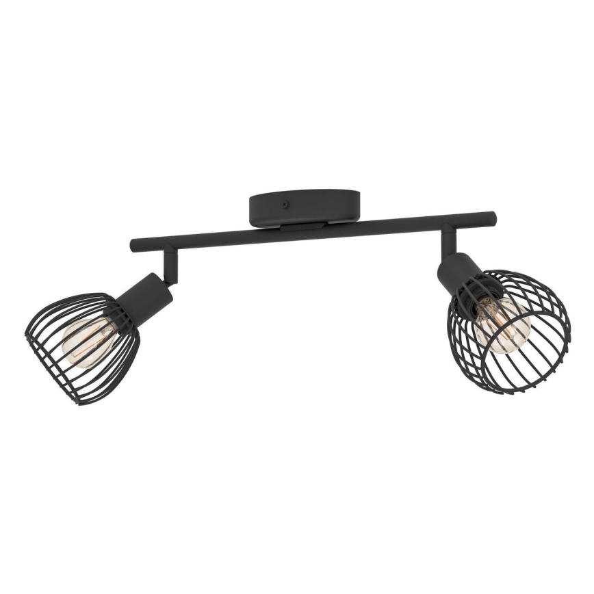 Eglo - Oświetlenie punktowe 2xE14/40W/230V czarne