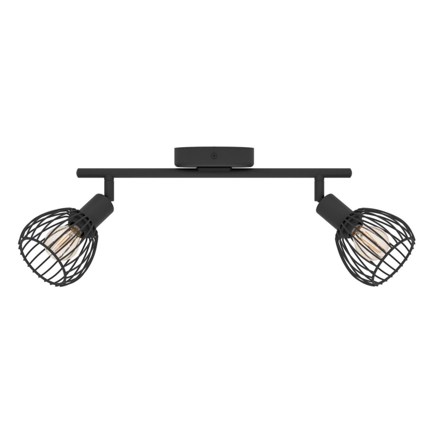 Eglo - Oświetlenie punktowe 2xE14/40W/230V czarne
