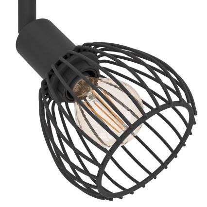 Eglo - Oświetlenie punktowe 2xE14/40W/230V czarne