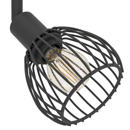 Eglo - Oświetlenie punktowe 4xE14/40W/230V czarne