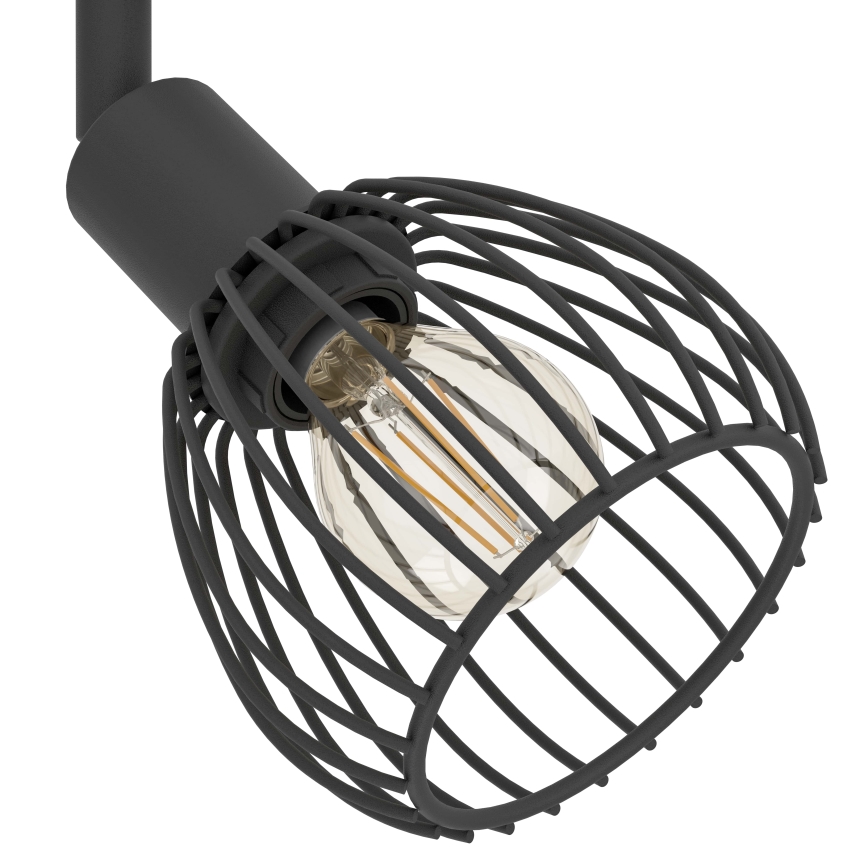 Eglo - Oświetlenie punktowe 4xE14/40W/230V czarne